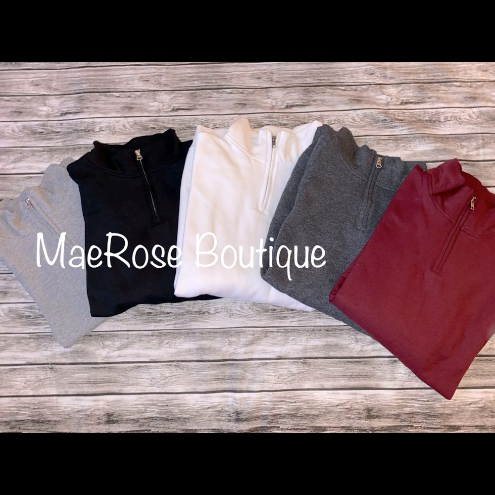 Boutique custom 1/4 quarter zip